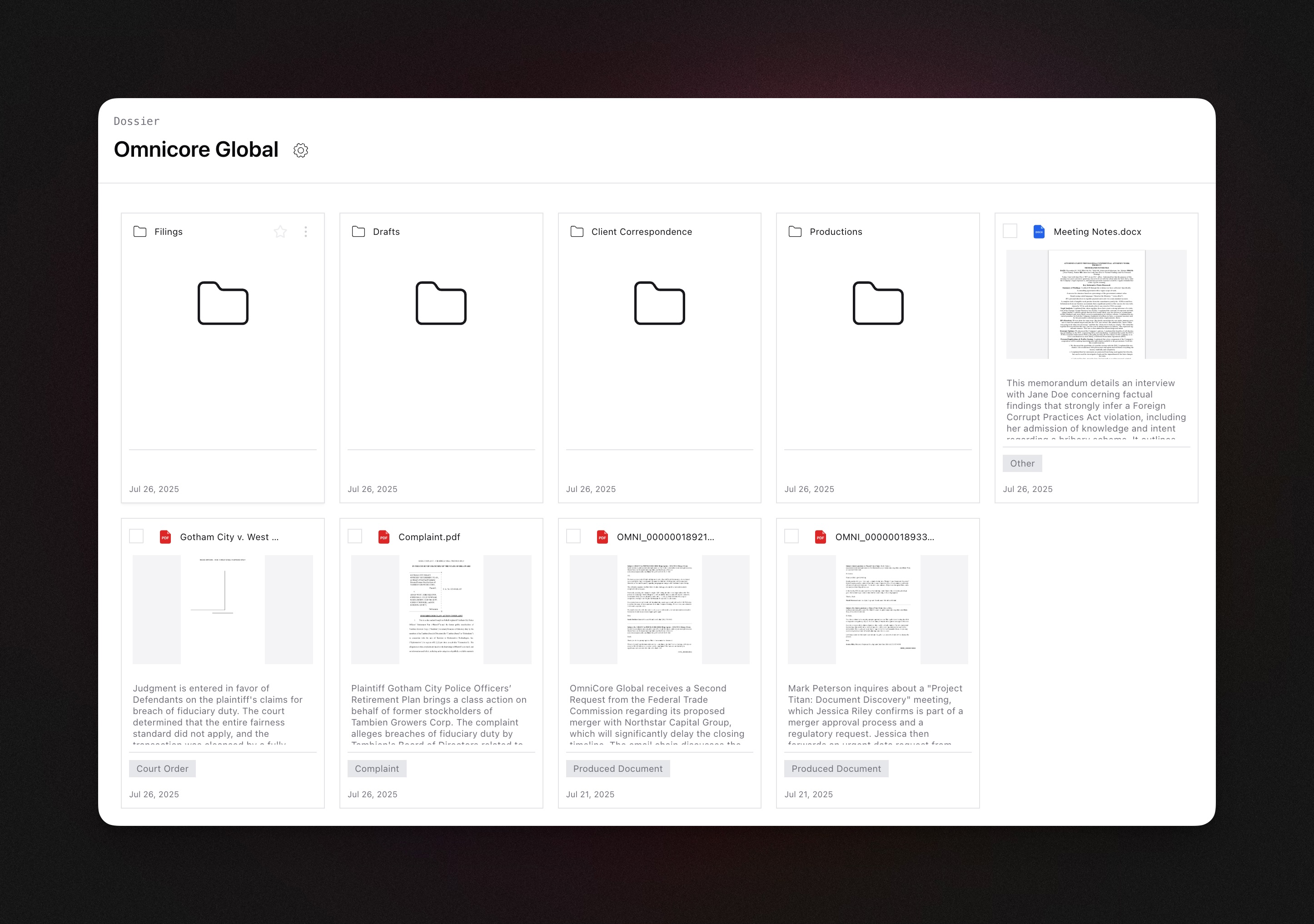 Advocacy interface